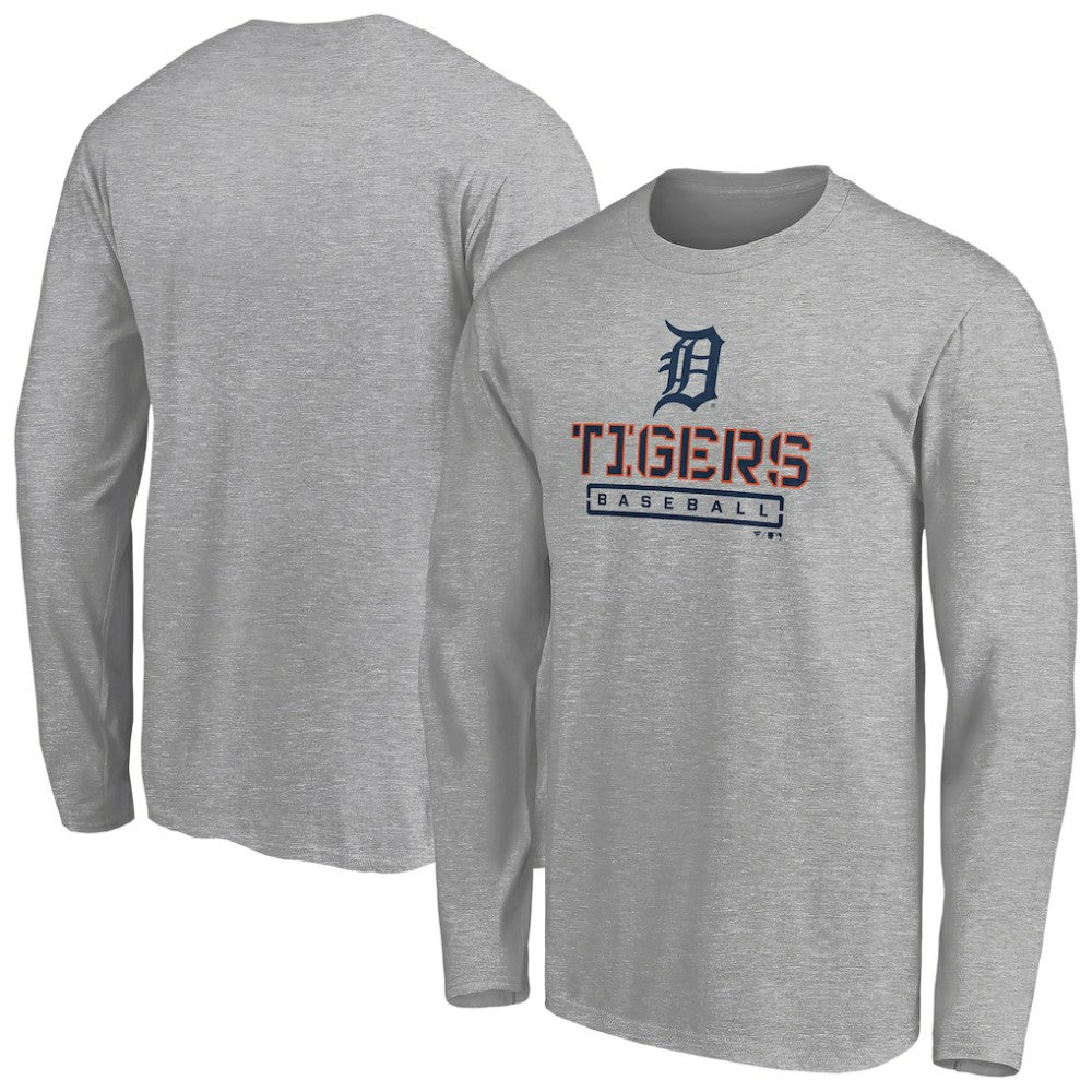 Detroit Tigers Evanston Stencil Long Sleeve T-Shirt Sale