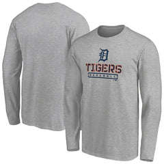 Detroit Tigers Evanston Stencil Long Sleeve T-Shirt Sale