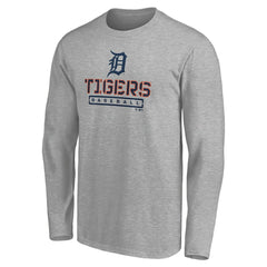 Detroit Tigers Evanston Stencil Long Sleeve T-Shirt Sale