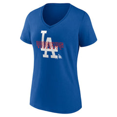 Los Angeles Dodgers Women's Stellar V-Neck T-Shirt Near Me