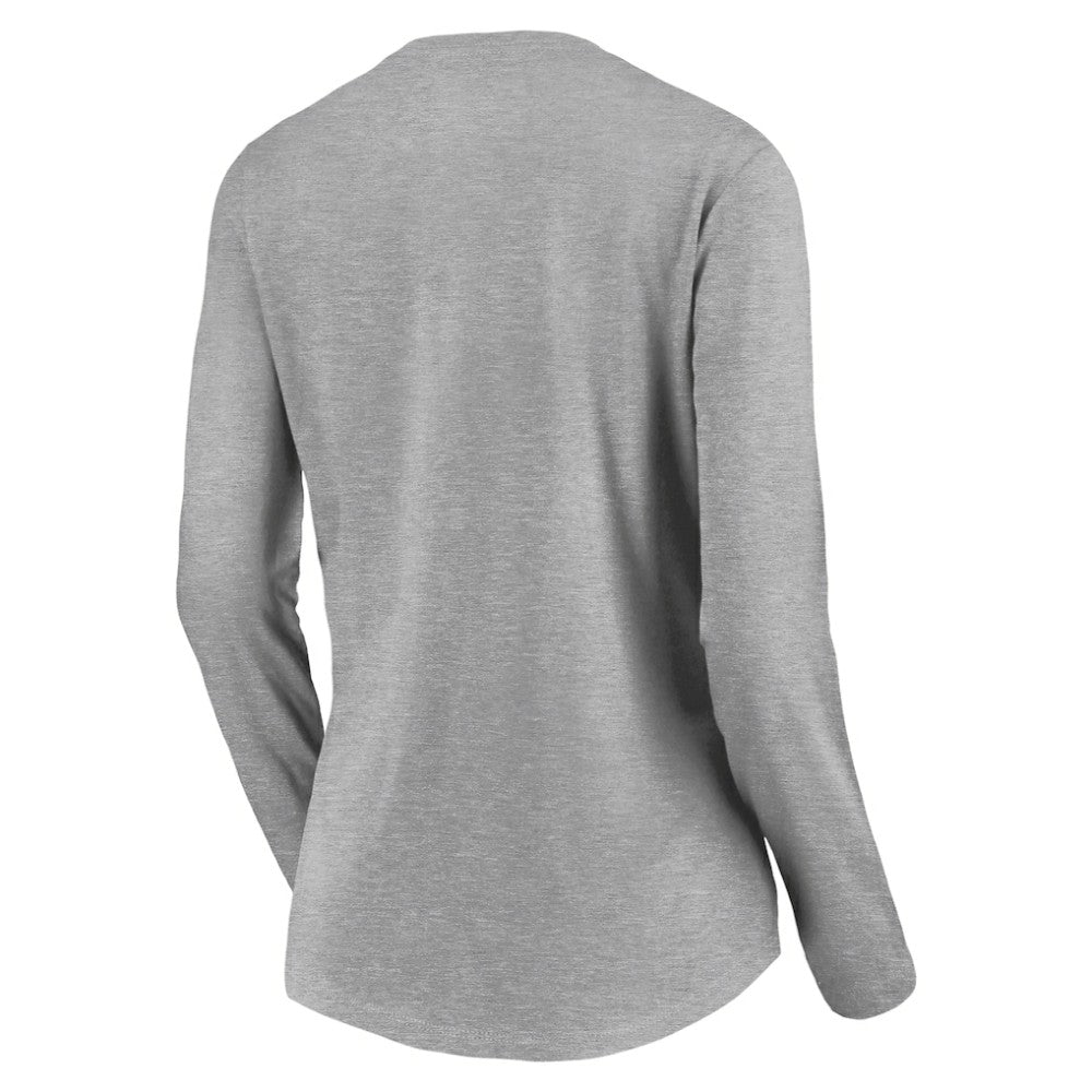 Los Angeles Dodgers Women's Evanston Stencil Long Sleeve V-Neck T-Shirt Online