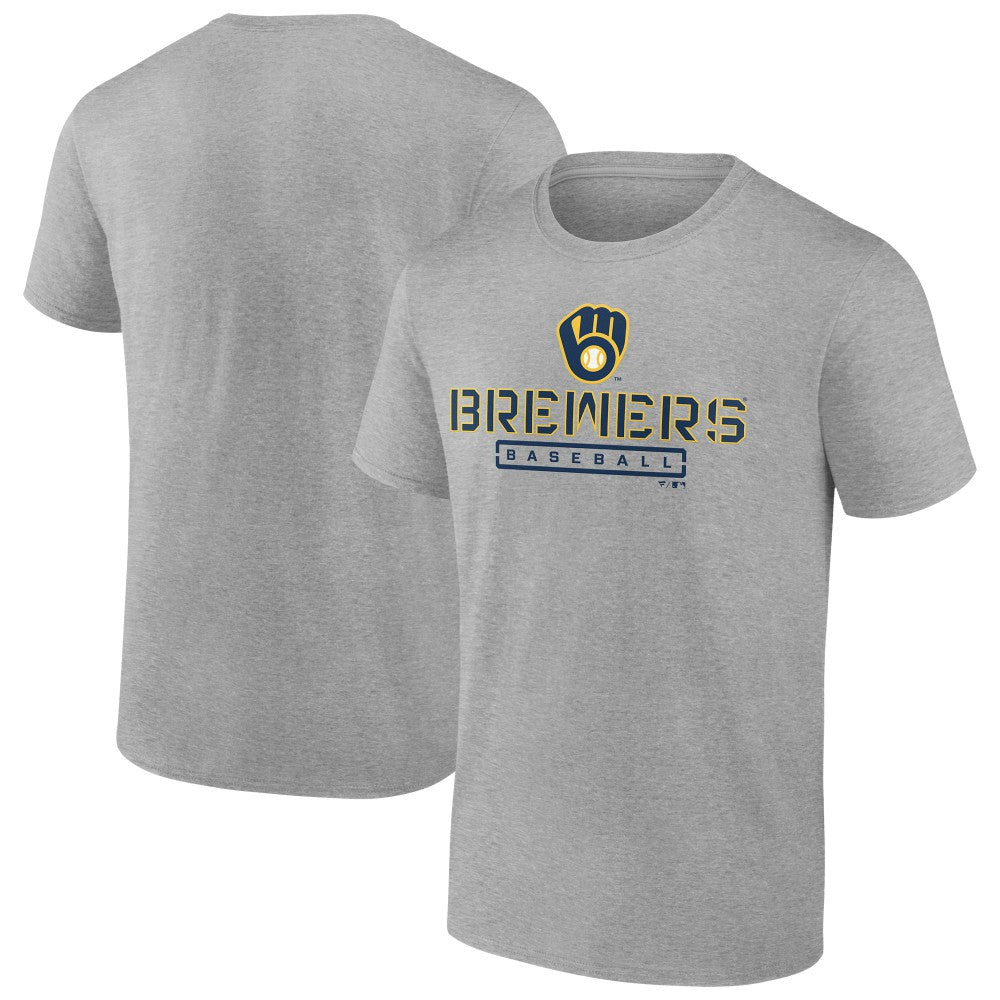 Milwaukee Brewers Evanston Stencil T-Shirt Discount