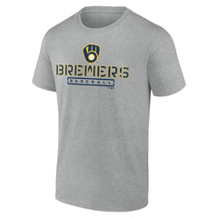 Milwaukee Brewers Evanston Stencil T-Shirt Discount