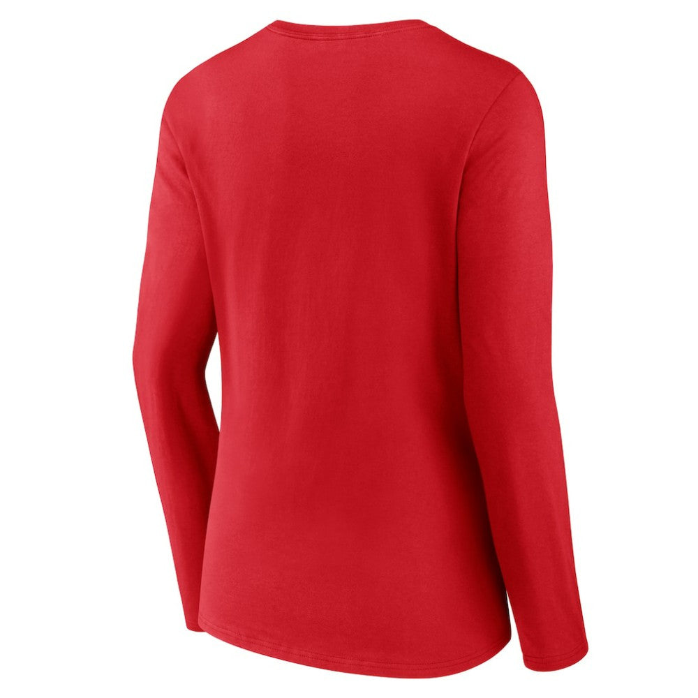 Philadelphia Phillies Women's Stellar Long Sleeve V-Neck T-Shirt Discount