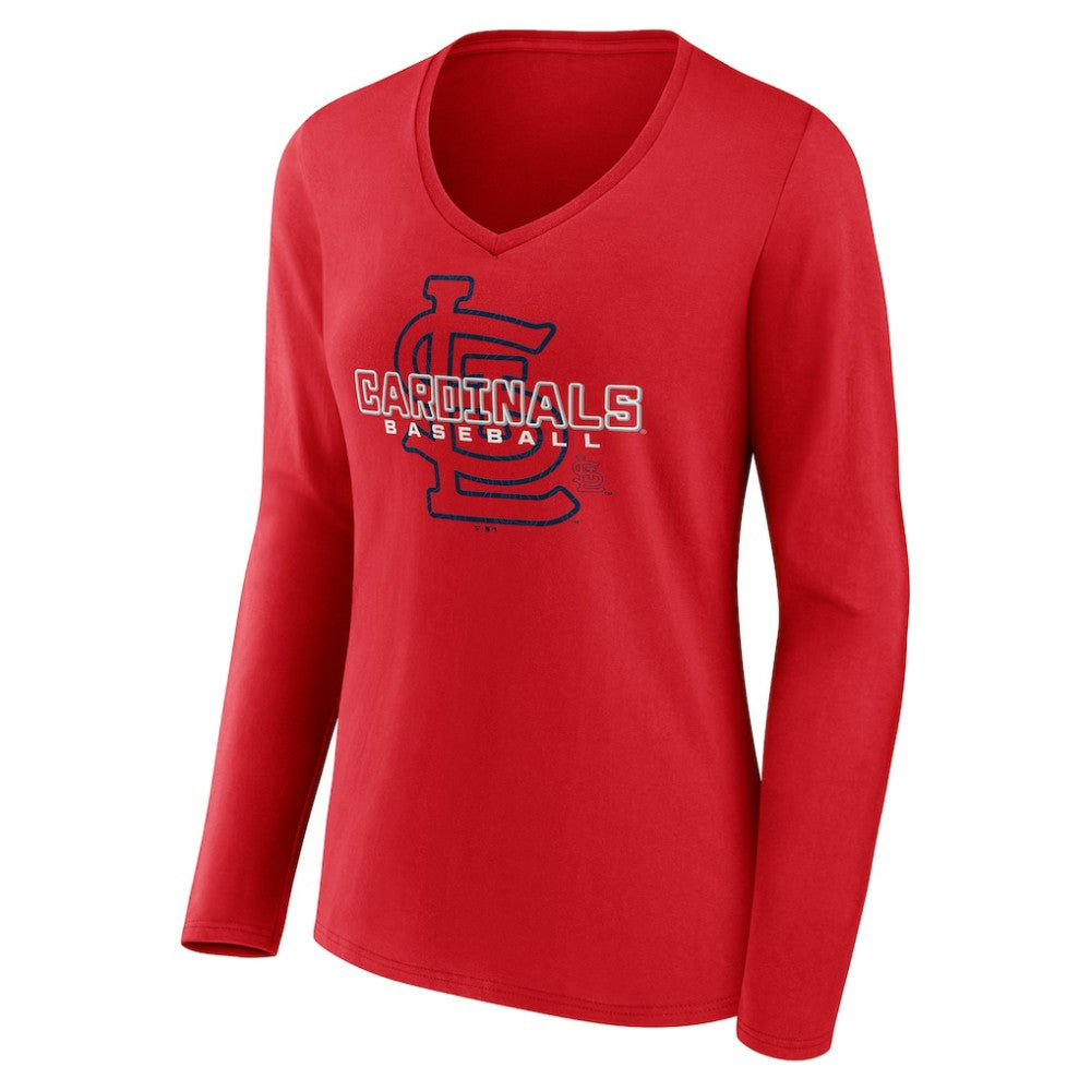 St. Louis Cardinals Women's Stellar Long Sleeve V-Neck T-Shirt Near Me