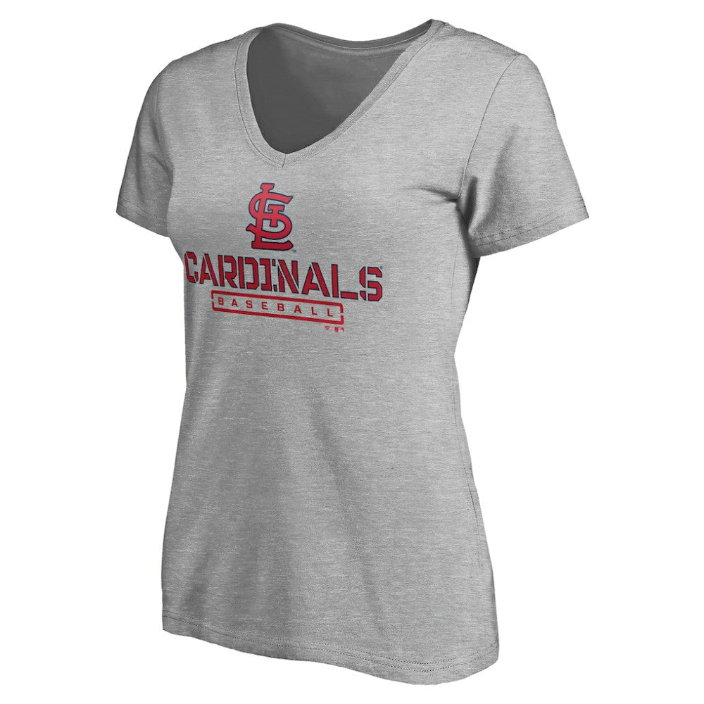 St. Louis Cardinals Women's Evanston Stencil V-Neck T-Shirt Online