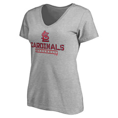 St. Louis Cardinals Women's Evanston Stencil V-Neck T-Shirt Online
