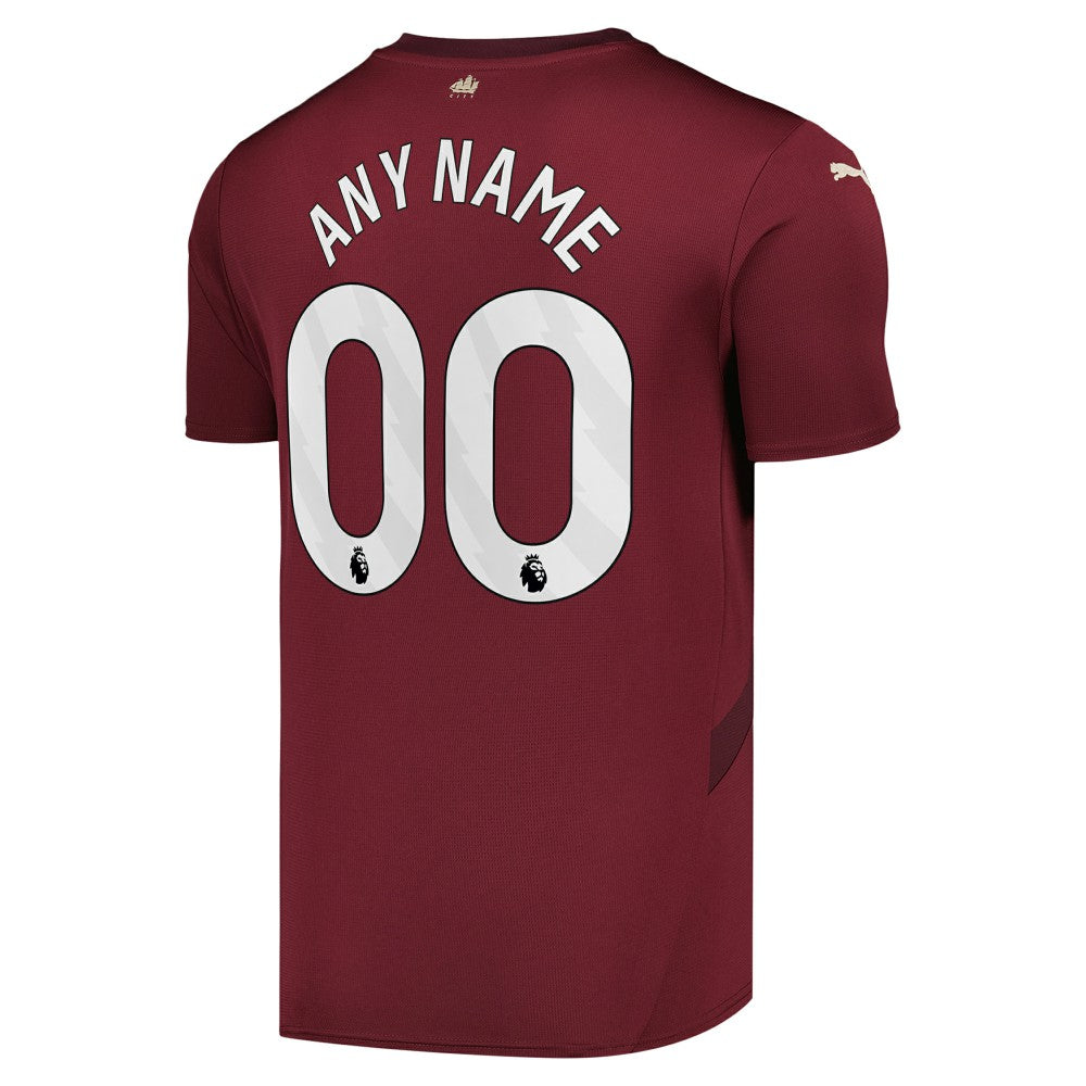 Puma - Manchester City 2024/25 Third Replica Custom Jersey - Burgundy