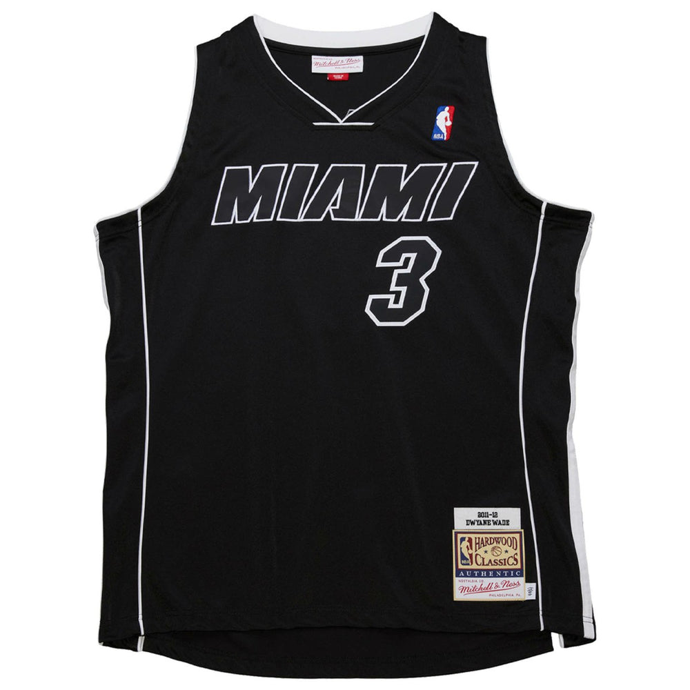 Mitchell & Ness Dwyane Wade Miami Heat 2011/12 Hardwood Classics Authentic Jersey Black
