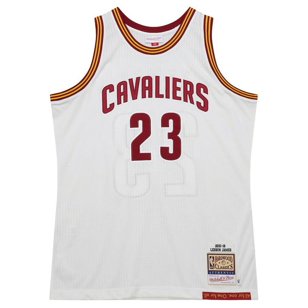 Mitchell & Ness LeBron James Cleveland Cavaliers 2015/16 Hardwood Classics Authentic Jersey White