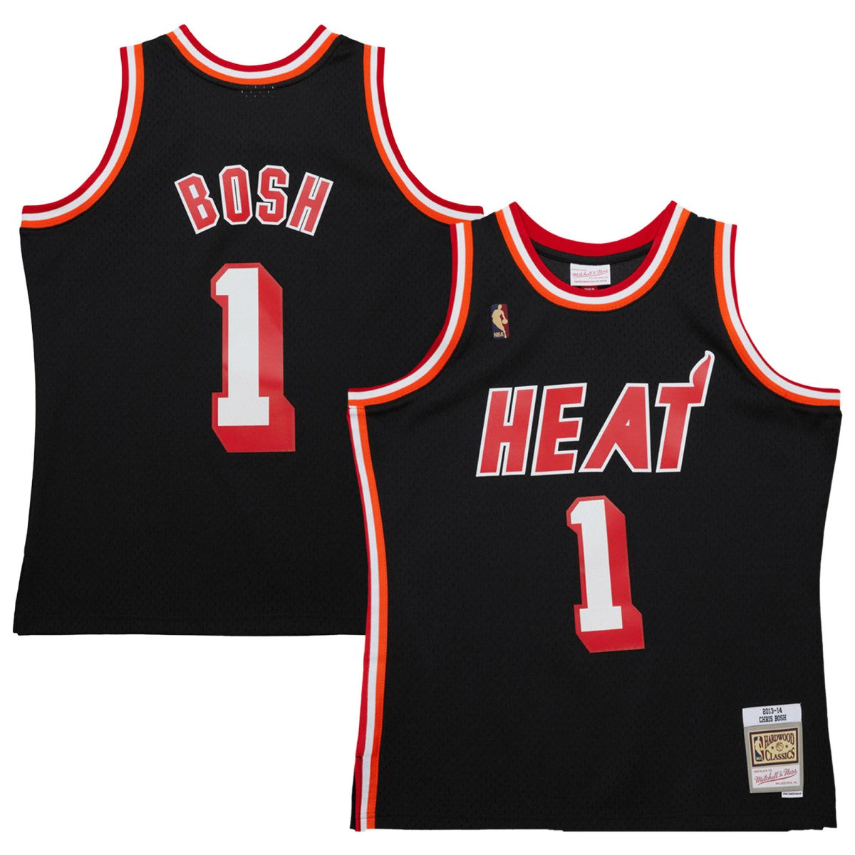 Mitchell & Ness Chris Bosh Miami Heat 2013/14 Hardwood Classics Swingman Jersey Black