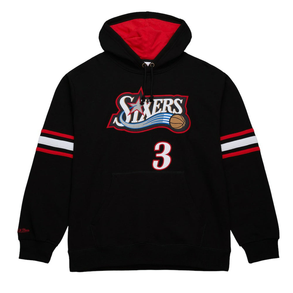 Mitchell & Ness Allen Iverson Philadelphia 76ers Name & Number Pullover Hoodie Black