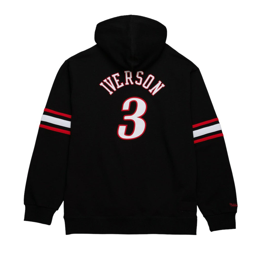 Mitchell & Ness Allen Iverson Philadelphia 76ers Name & Number Pullover Hoodie Black
