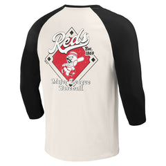 Cincinnati Reds Darius Rucker Collection by Fanatics Cooperstown Collection Raglan 3/4-Sleeve T-Shirt Near Me