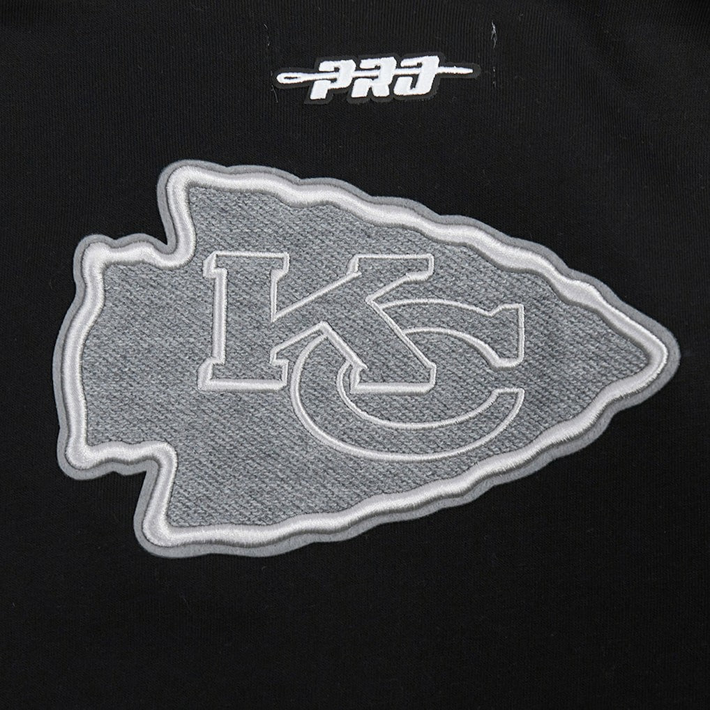 Kansas City Chiefs Pro Standard Women's Reverse French Terry Colorblock Full-Zip Hoodie - Gray - NFL