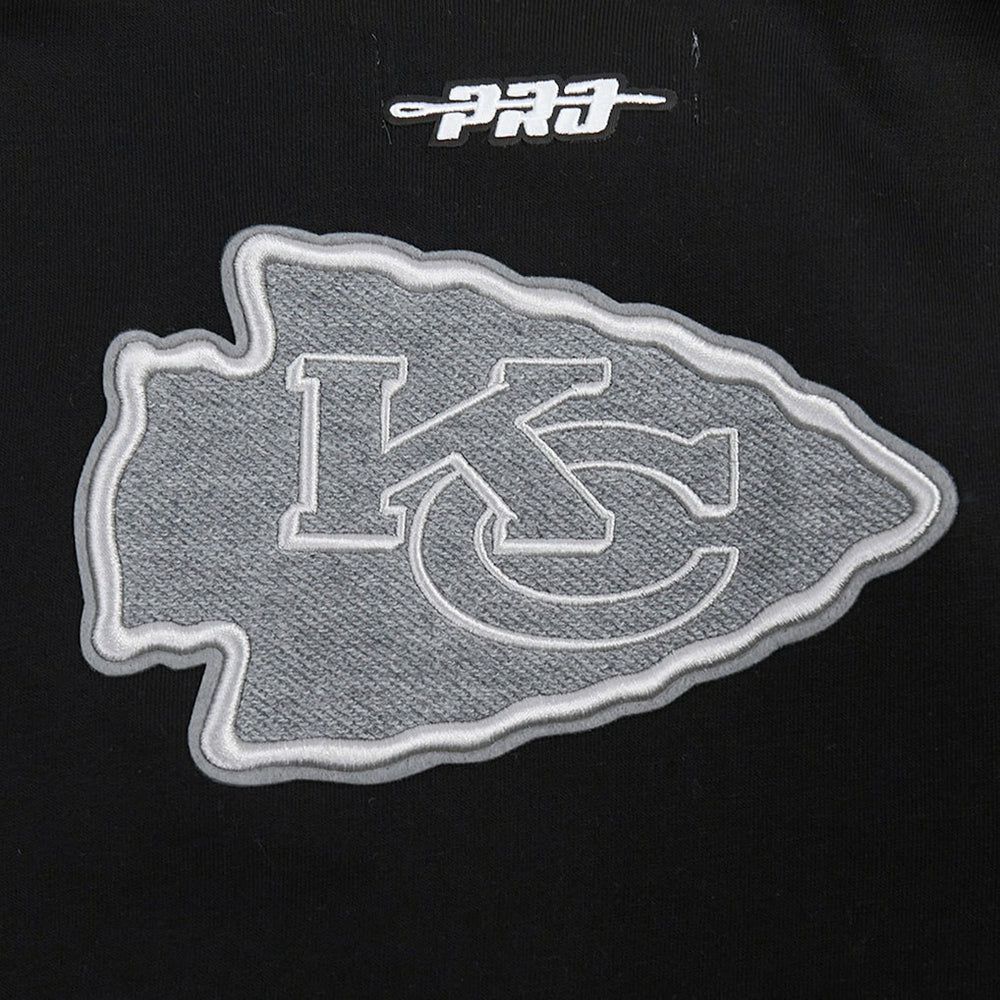 Kansas City Chiefs Pro Standard Women's Reverse French Terry Colorblock Full-Zip Hoodie - Gray - NFL
