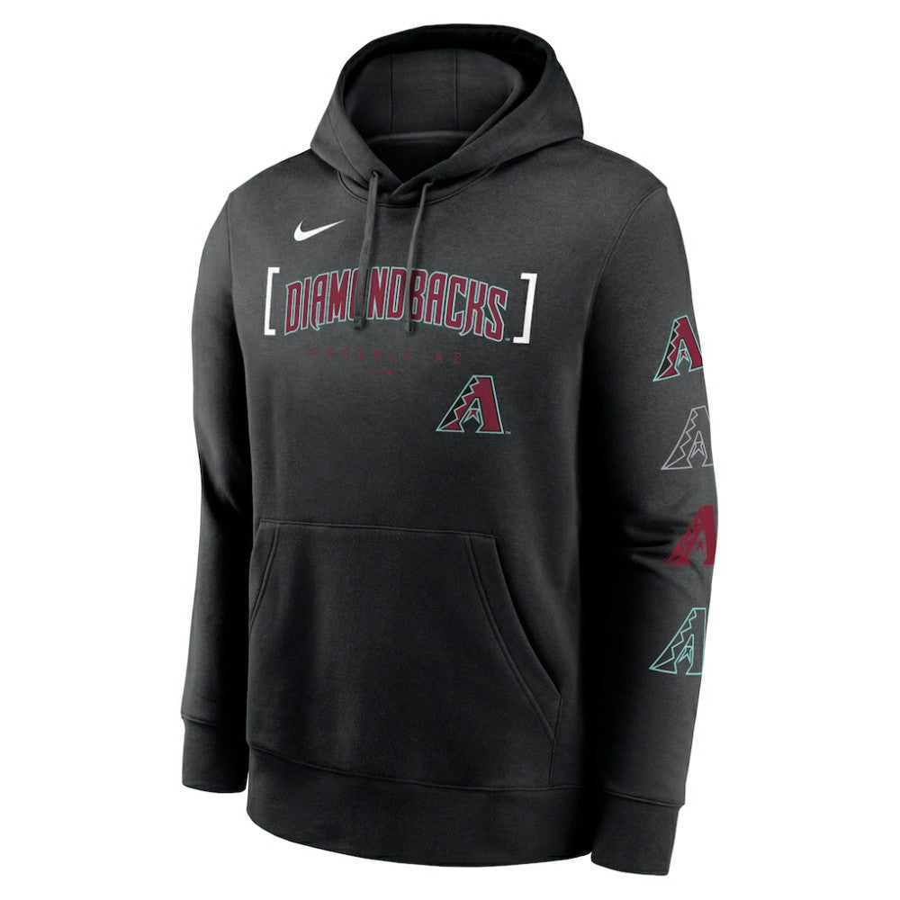 Arizona Diamondbacks Nike Club Stack Pullover Hoodie Outlet