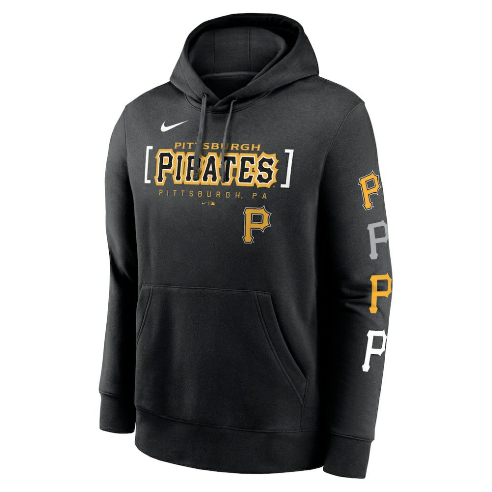 Pittsburgh Pirates Nike Club Stack Pullover Hoodie Sale