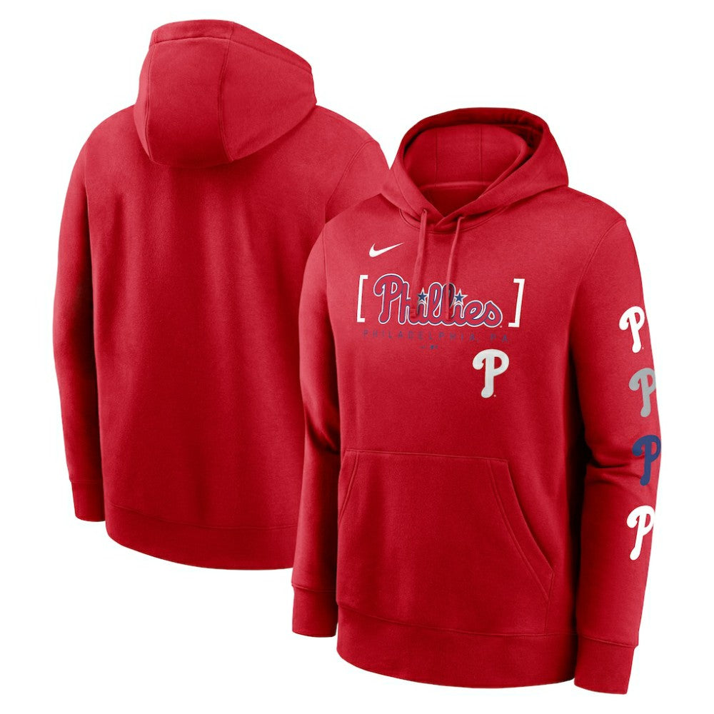 Philadelphia Phillies Nike Club Stack Pullover Hoodie Discount