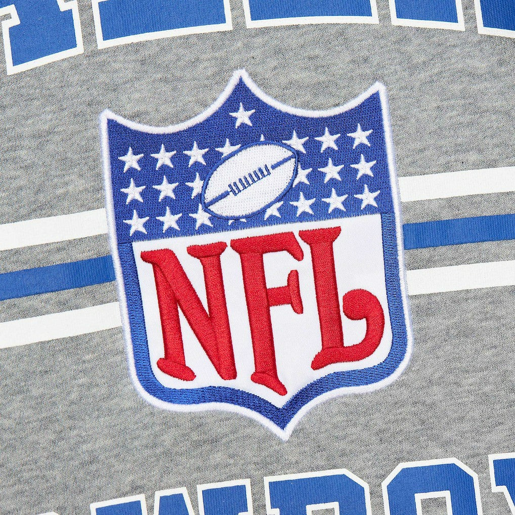 Dallas Cowboys Vintage Logo Pullover Sweatshirt - Heather Gray - Mitchell & Ness