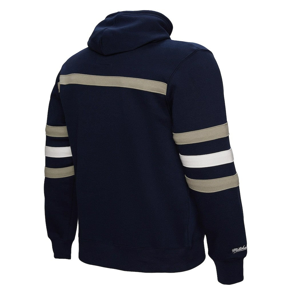 Dallas Cowboys America's Team Head Coach Pullover Hoodie - Navy - Mitchell & Ness