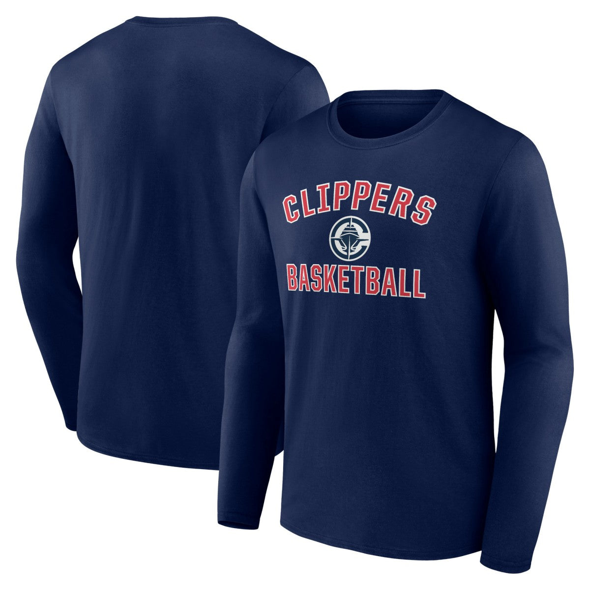 LA Clippers Victory Arch Long Sleeve T-Shirt Navy