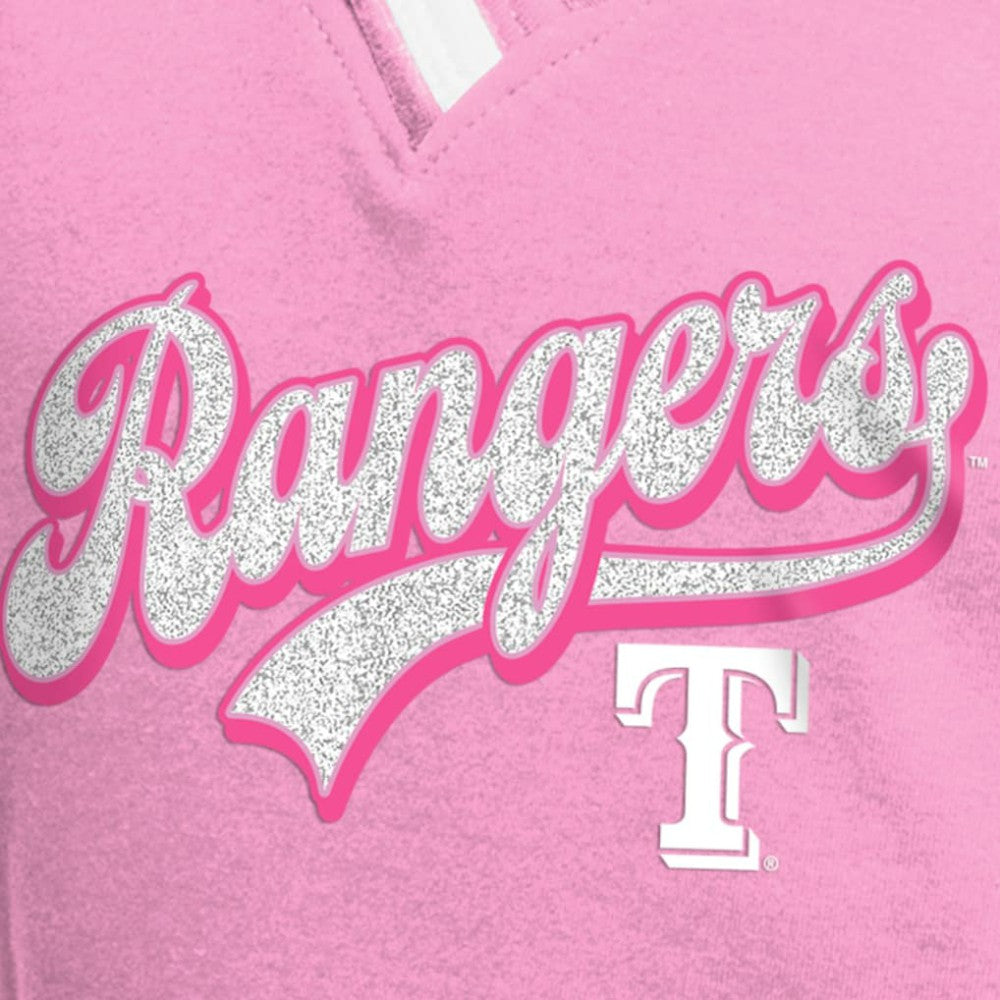 Texas Rangers New Era Girls Youth Mommy & Me Raglan V-Neck T-Shirt Sale
