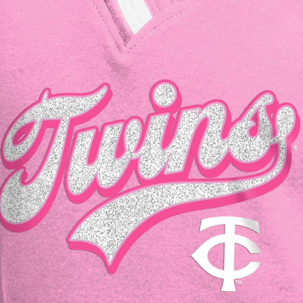 Minnesota Twins New Era Girls Youth Mommy & Me Raglan V-Neck T-Shirt Sale