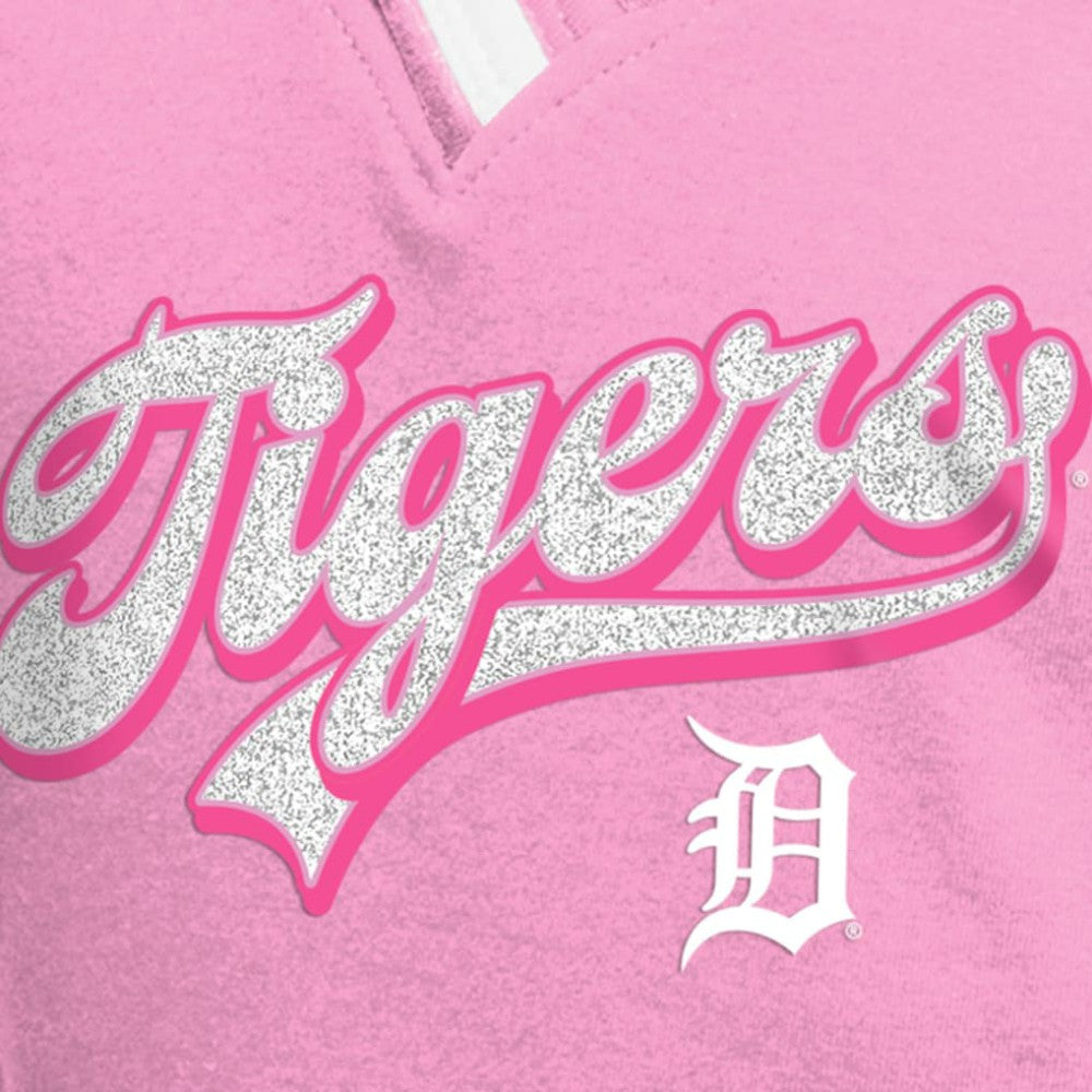 Detroit Tigers New Era Girls Youth Mommy & Me Raglan V-Neck T-Shirt Near Me