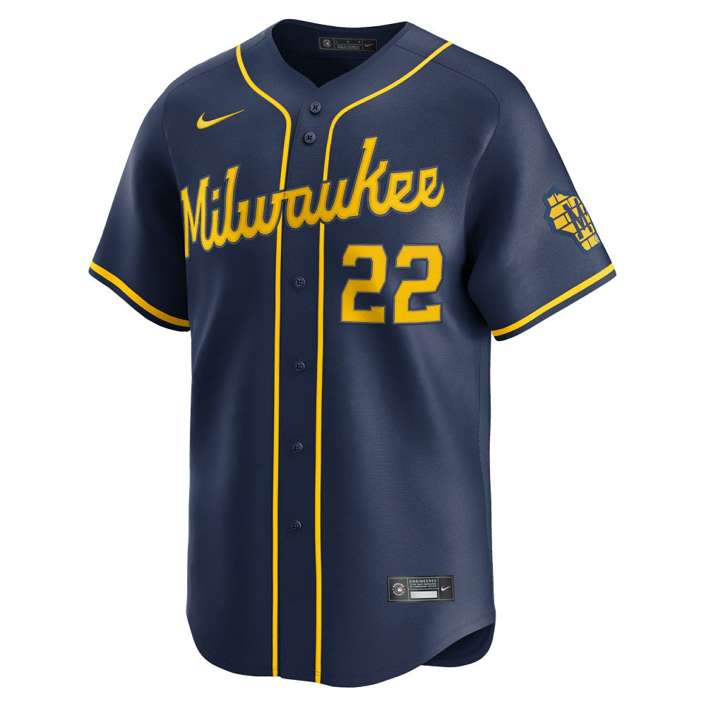 Christian Yelich Milwaukee Brewers Nike Alternate Limited Jersey for sale