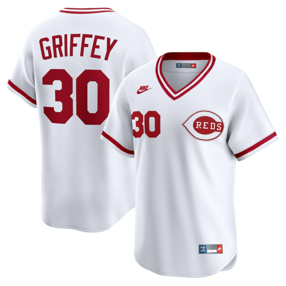 Ken Griffey Cincinnati Reds Nike Throwback Cooperstown Collection Limited Jersey Sale