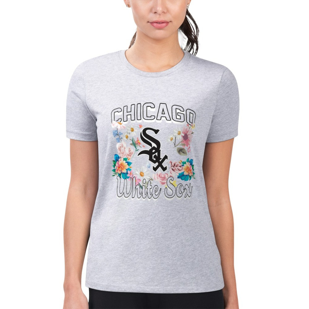 Chicago White Sox G-III 4Her by Carl Banks Women's Super-Slim Fit Lightweight Flowers Graphic T-Shirt Online