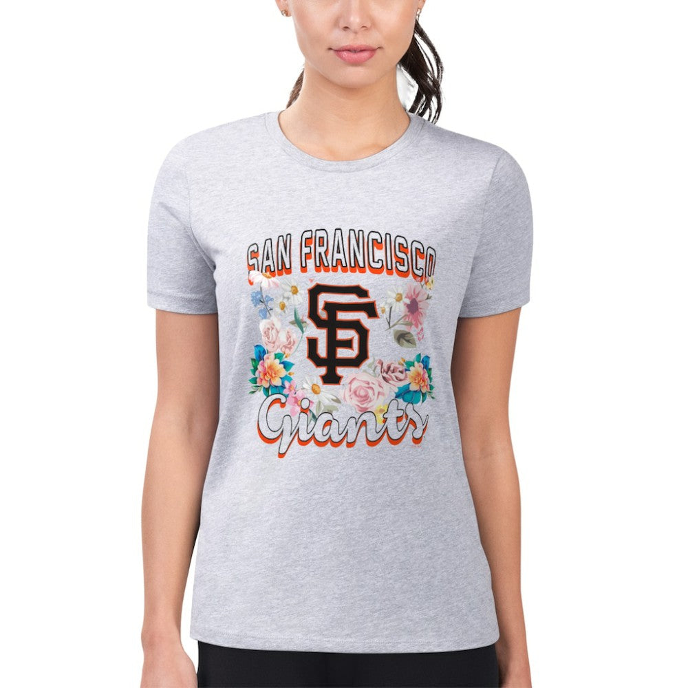 San Francisco Giants G-III 4Her by Carl Banks Women's Super-Slim Fit Lightweight Flowers Graphic T-Shirt Online