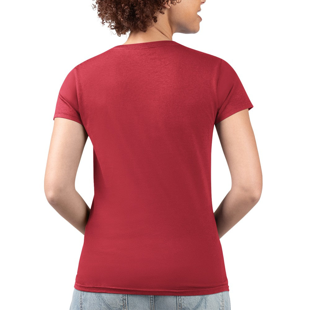 Cincinnati Reds G-III 4Her by Carl Banks Women's Super-Slim Fit Lightweight Flowers Graphic V-Neck T-Shirt Outlet