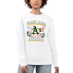 Athletics G-III 4Her by Carl Banks Women's Flowers Graphic Pullover Sweatshirt Online