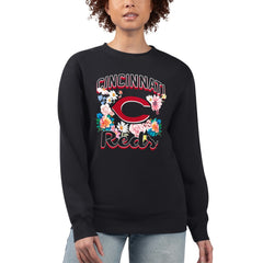 Cincinnati Reds G-III 4Her by Carl Banks Women's Flowers Graphic Pullover Sweatshirt for sale