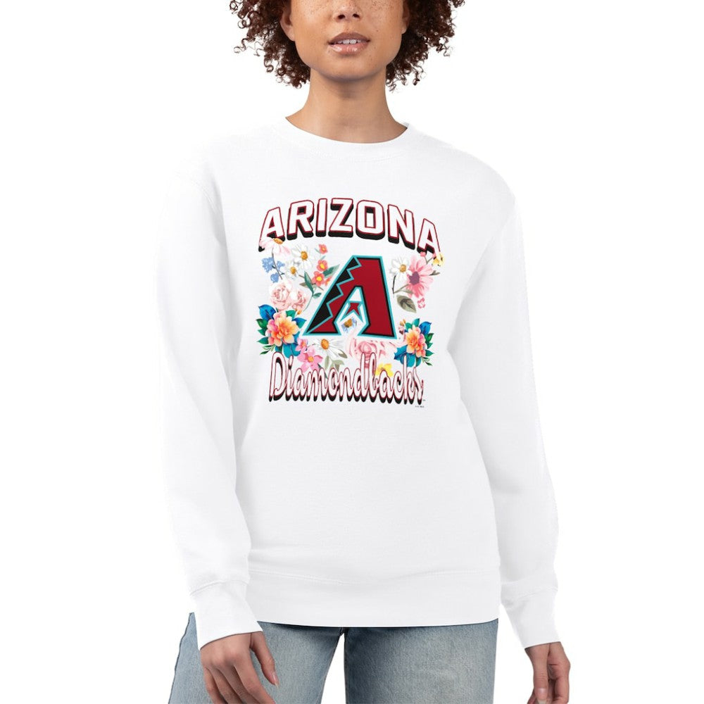 Arizona Diamondbacks G-III 4Her by Carl Banks Women's Flowers Graphic Pullover Sweatshirt for sale