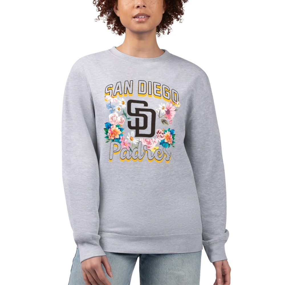 San Diego Padres G-III 4Her by Carl Banks Women's Flowers Graphic Pullover Sweatshirt Discount