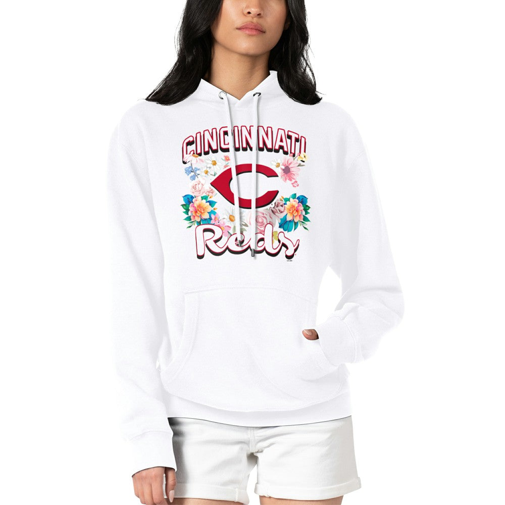 Cincinnati Reds G-III 4Her by Carl Banks Women's Flowers Graphic Pullover Hoodie Discount