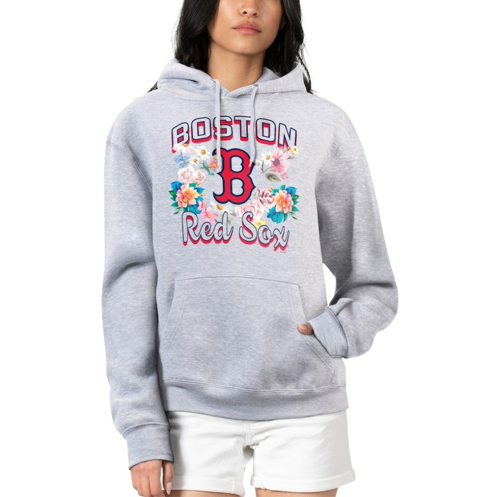Boston Red Sox G-III 4Her by Carl Banks Women's Flowers Graphic Pullover Hoodie Sale