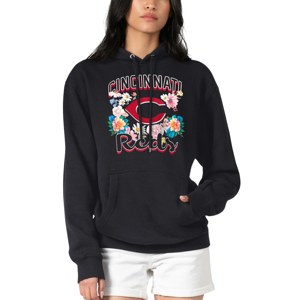 Cincinnati Reds G-III 4Her by Carl Banks Women's Flowers Graphic Pullover Hoodie Discount