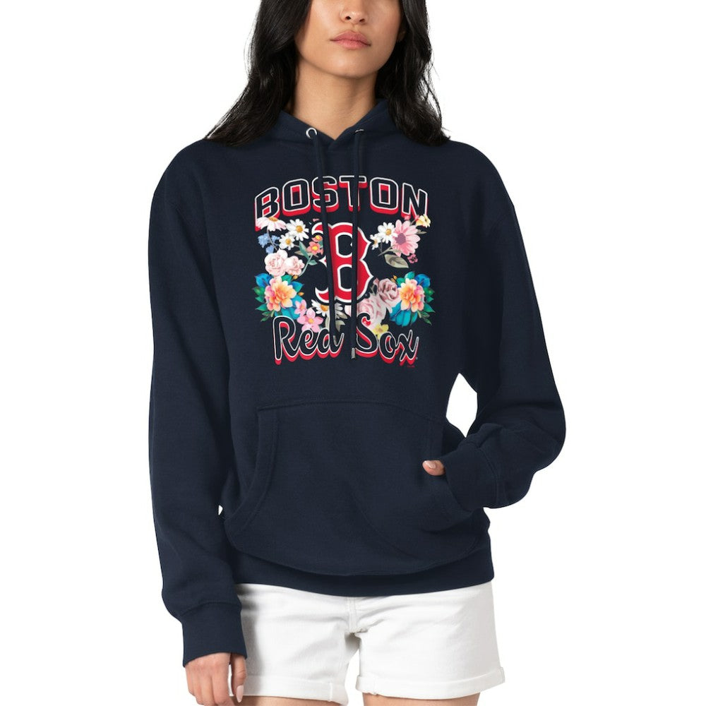 Boston Red Sox G-III 4Her by Carl Banks Women's Flowers Graphic Pullover Hoodie Discount