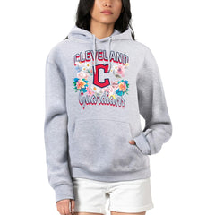 Cleveland Guardians G-III 4Her by Carl Banks Women's Flowers Graphic Pullover Hoodie Sale