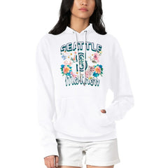 Seattle Mariners G-III 4Her by Carl Banks Women's Flowers Graphic Pullover Hoodie Online