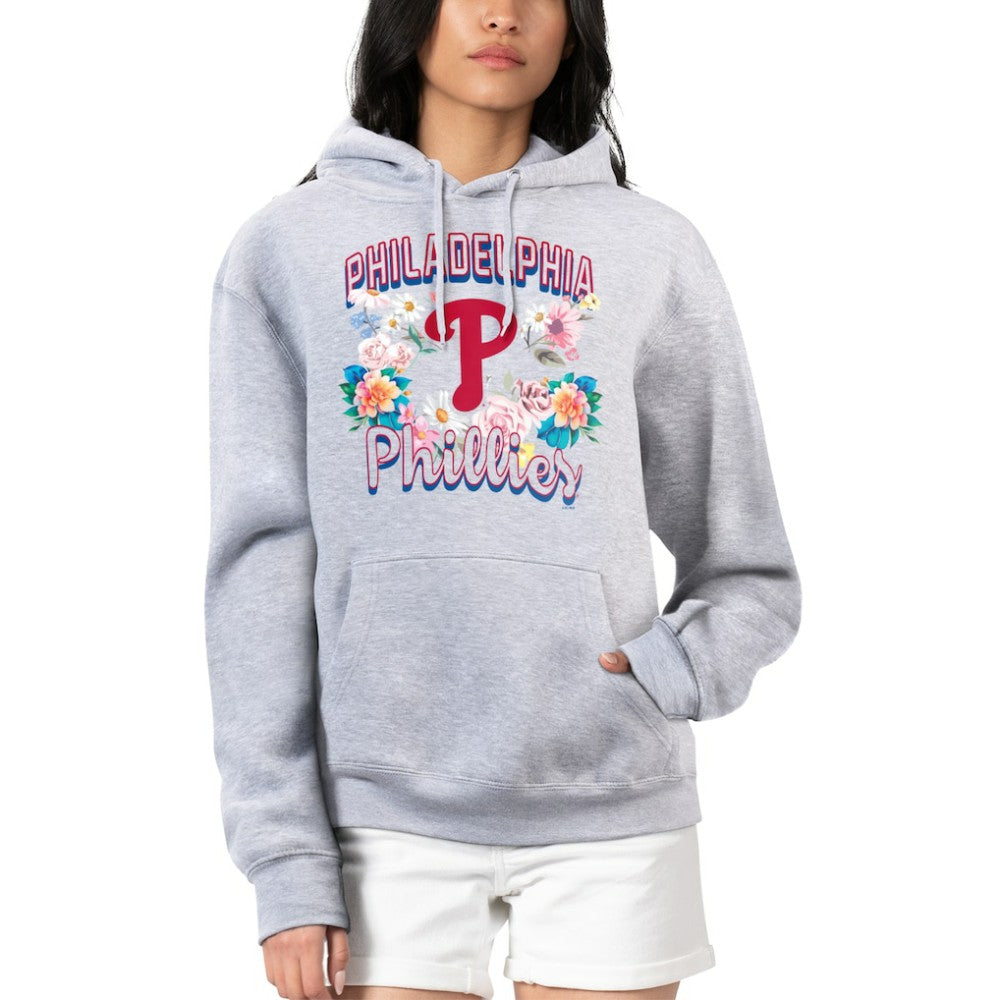 Philadelphia Phillies G-III 4Her by Carl Banks Women's Flowers Graphic Pullover Hoodie for sale