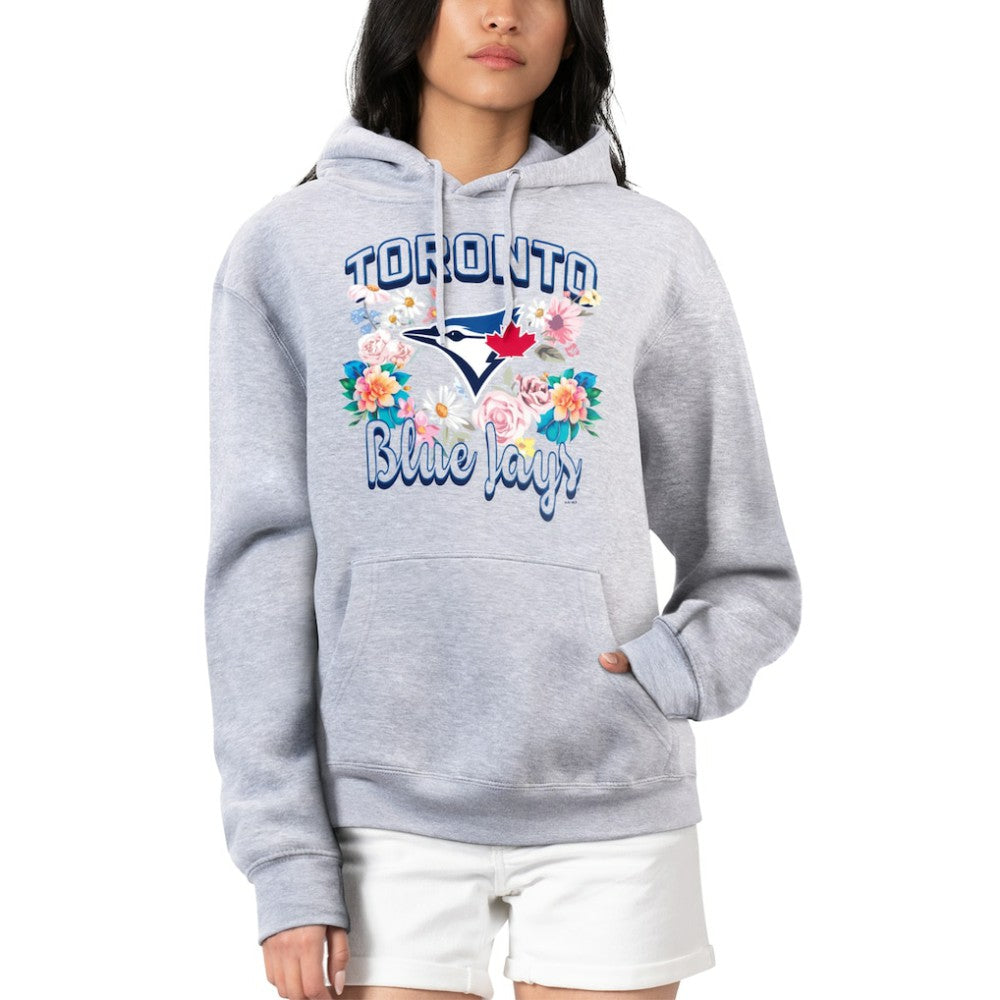 Toronto Blue Jays G-III 4Her by Carl Banks Women's Flowers Graphic Pullover Hoodie for sale
