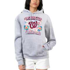 Washington Nationals G-III 4Her by Carl Banks Women's Flowers Graphic Pullover Hoodie for sale