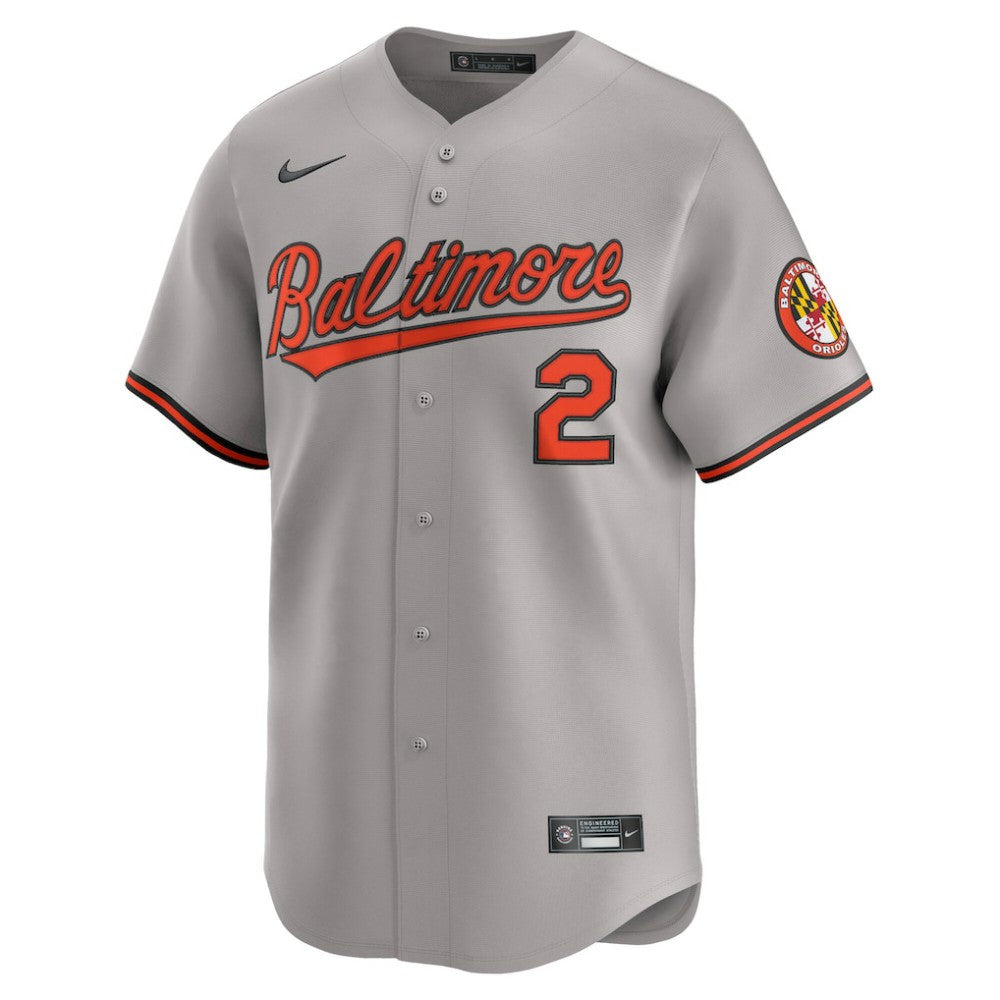 Gunnar Henderson Baltimore Orioles Nike Road Limited Player Jersey Near Me