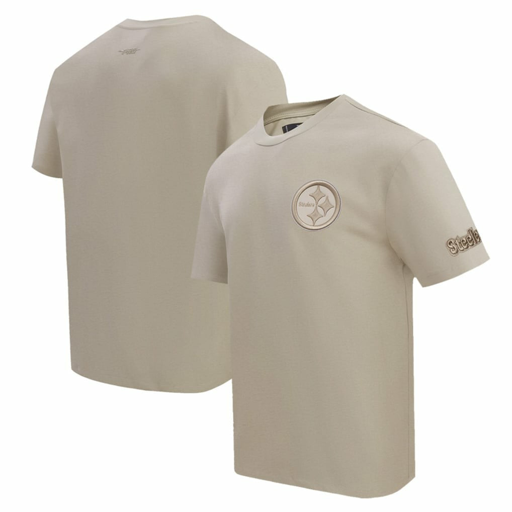 Pittsburgh Steelers Pro Standard Drop Shoulder T-Shirt - Tan - NFL