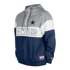 Dallas Cowboys New Era Pullover Quarter-Zip Hoodie Jacket - Navy - NFL